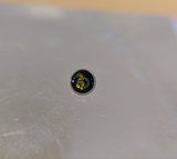 Peoples jewellery. 1.6mm internally threaded. Cabachon.