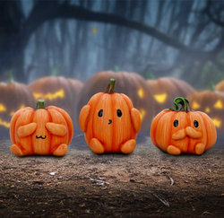 Three wise pumpkins. Nemesis Now.