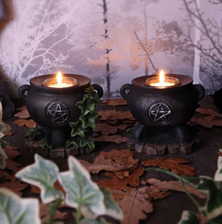 Ivy Cauldron Candle Holder 11cm (Set of 2)