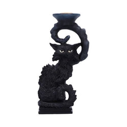 Black cat candle holder.