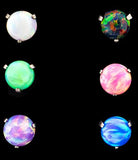 Khrysos - Clawset opal ball. Threadless. Various colours.