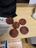 Wooden runes.