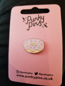 Punky pins - Glittery donut pin