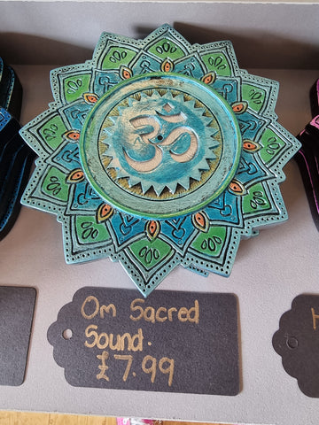 Om sacred sound incense holder