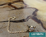 REDUCED: 18ct Gold and White premium Zirconia with chain.