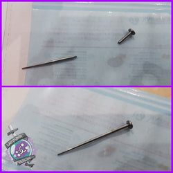1.2mm internally threading pin for labrets.