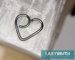 Apex handmade daith heart.