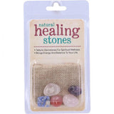 Natural healing stones with pouch.