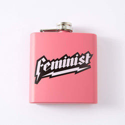 Feminist Hip Flask - Pink